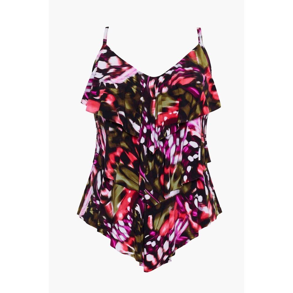 Magicsuit, Rita tankini top in Flutter, EUC, size 16
